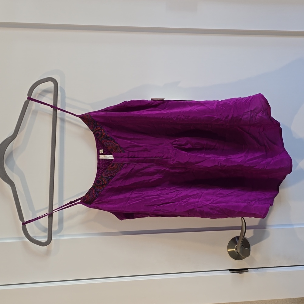 Petticoat Alley Silk Blend Boho Top | NWT | Size Large